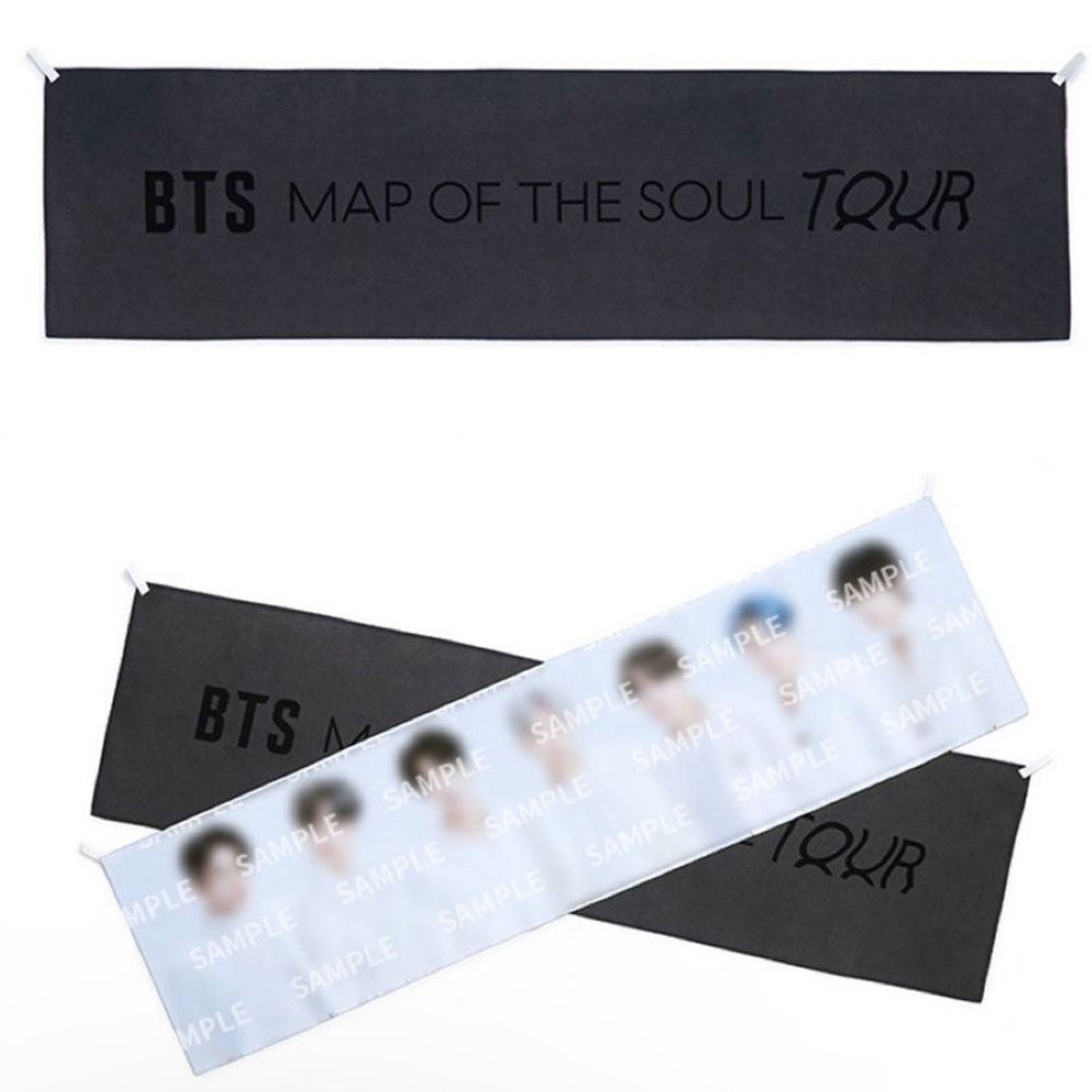 BTS map of the soul tour spread photo banner